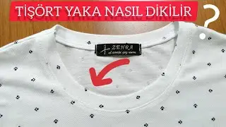 TİŞÖRT YAKA (SİMİT YAKA) NASIL DİKİLİR? #tişörtyakası