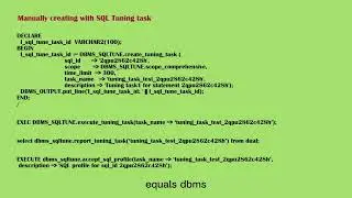 Oracle DBA Performance| SQL profiles