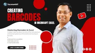 Creating barcodes in Microsoft Excel