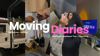 Moving Diaries EP1 📦💓| Packing, Reflections, Mini Empty Apartment Tour , Unpacking, Organizing