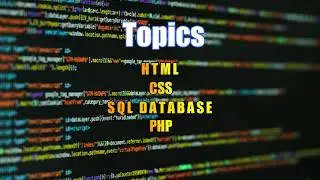 Study skill learn channel trailer//html/css/PHP/SQL