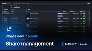 Share Management in iconik – An overview