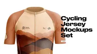 Cycling Jersey Mockups Set Presentation