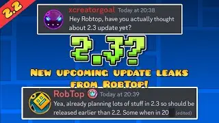 RobTop Confirms Geometry Dash 2.206 Upcoming Update & 2.3?