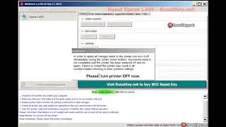Reset Epson Epson L495 printer - Ink Pads are at the end of their service life - by WIC Reset Tool