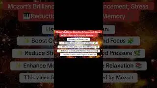 Mozart’s Brilliance: Cognitive Enhancement, Stress Reduction, and Improved Memory