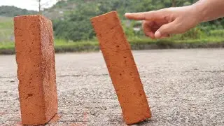 100 Bricks Double Domino Effect