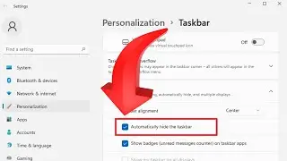 Taskbar Auto-Hide Notification Pop-up in Windows || Stop taskbar from popping up windows 11