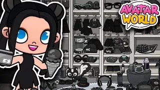 🖤 ALL BLACK FREE ITEMS in AVATAR WORLD