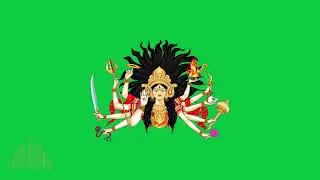 Badi Durga Ma Animation | Green Screen Clip | Maa Durga Devotional Visual
