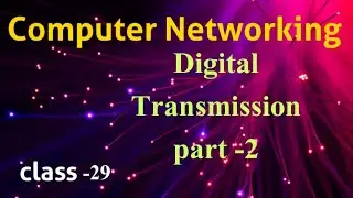 Digital Transmission part 2 || Analog  to Digital Transmission|| CN classes in Telugu