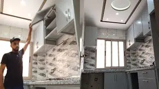 جولة في مطبخ عصري الالمنيوم2022/أحدث مطبخ في السكن الإقتصادي بعد الإصلاح