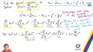 Math 222 Lecture 31: Generating Functions and Recurrence Relations