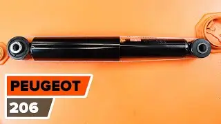 How to change a rear shock absorbers PEUGEOT 206 TUTORIAL | AUTODOC