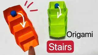 Origami Stairs/ Fun & Easy Paper Craft/ DIY Toy