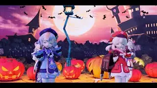 【Genshin Impact MMD】Happy Halloween-Klee/Qiqi/Diona/Sayu