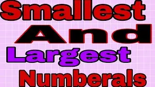 Smallest and Largest Number|Class 2