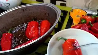 Fried peppers for the winter, easy)