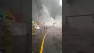 hujan deras di air terjun malibo anai #waterfall #heavyrain #flood #shorts