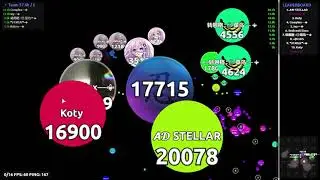 Agar.io | Clan War 6v6 |  Kingdom of Heaven VS Advanced