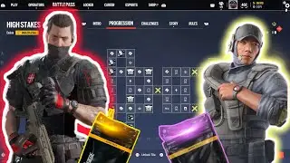 Rainbow Six Siege X - Operation High Streak BATTLE PASS Full Showcase + 15 Alpha Pack Opening 