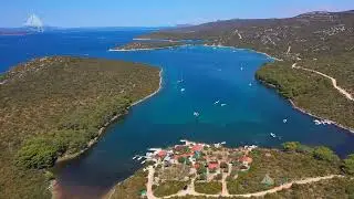 Zaliv Soline, otok Pasman (Hrvaška iz zraka)