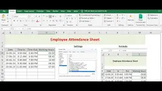 Employee Attenance Sheet - HR, Human Resource, Accounts, Audit