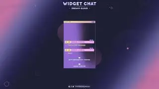 PURPLE COMPUTER FOLDERS TWITCH CHAT WIDGET W/STREAMELEMENTS