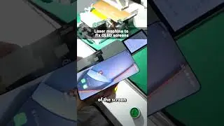 Laser machine to fix OLED screens