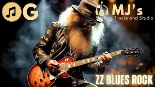 ZZ Top style Blues Rock in G | 140 bpm | Guitar Backing Track