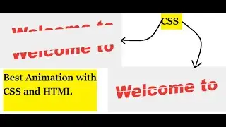 Split text animation using html css || Only CSS || No JS