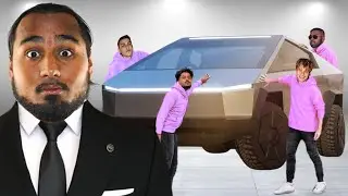 Last To Take Hand Off CYBERTRUCK, Keeps It!!!