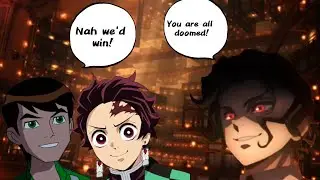 Ben10 in infinity castle😱 Muzan is screwed!Demon slayer what if scenario#kimetsunoyaiba#ben10#anime