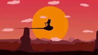 Cat flying in a cloud cartoon animator 4