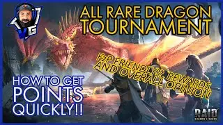 Raid Shadow Legends All Rare Dragon Tournament | How to get points quickly!!