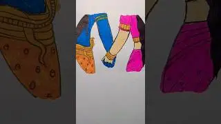how to draw mahadev || shiva love Parvati 