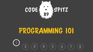 코드스피츠89 - Programming 101 1회차