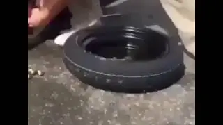 Новый способ разбортовки колеса