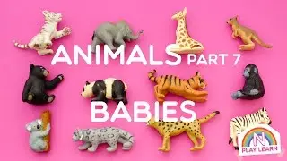 Learning Animals Names and Sounds for Kids - Part 7: Animal Babies