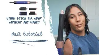Using Dyson air up without any hands! #beauty #tutorial #dyson #hair #hairstyle #viralvideos ￼￼