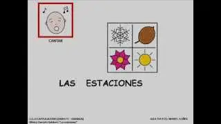 Las estaciones.Canción con pictogramas
