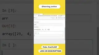 Creating 1-D array in Numpy | Python Numpy | Data science