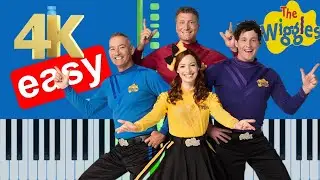 The Wiggles - Rock A Bye Your Bear (Easy) Piano Tutorial 4K