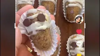 Last minute Halloween treat! So easy and healthy too☺️￼