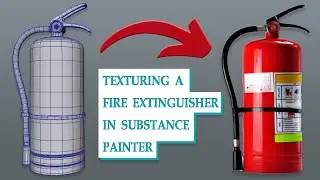 Fire Extinguisher Texture in Substance Painter | Substance Painter | Maya Tutorial for Beginner