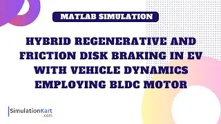 Hybrid Regenerative and friction (Disc) braking  with vehicle dynamics in EV employing BLDC Motor