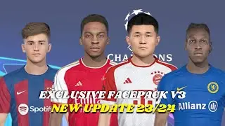 EXCLUSIVE FACEPACK V3 2023 | SIDER |  PES 2018 PC