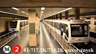 Panda szerelvények az M2-es metróvonalon (Puskás Ferenc Stadion, Pillangó utca, Örs vezér tere)