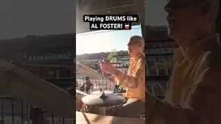 Playing DRUMS like AL FOSTER! 🥁 #drummer #alfoster