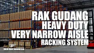 VERY NARROW AISLE (VNA) RACKING SYSTEM | Rak Gudang Heavy Duty Warehouse Rack - RAJARAK